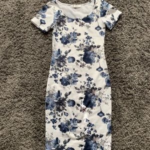 Midi Floral bodycon dress